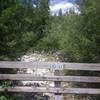 German-Austrian border at Saalbach creek.