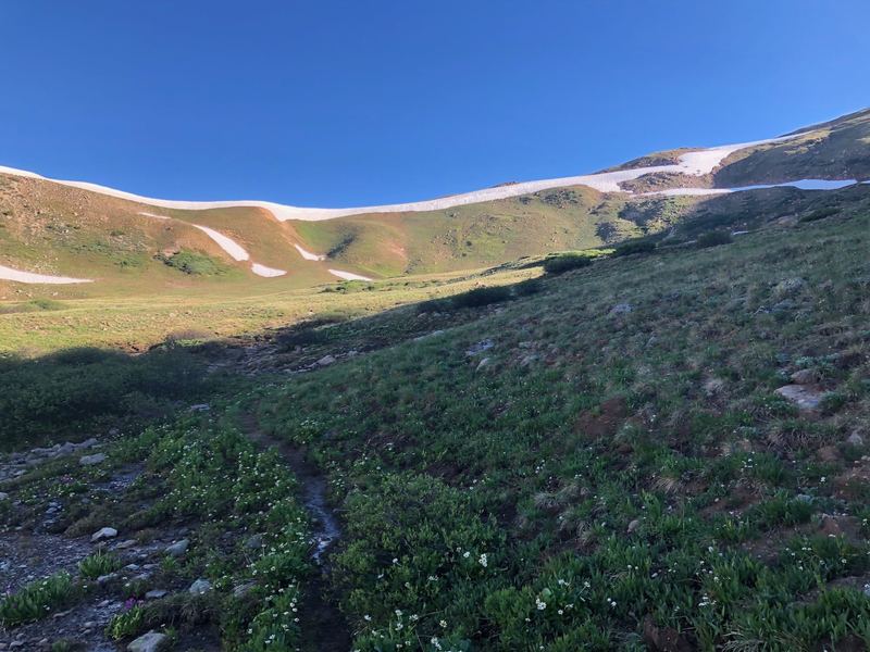 The ridge leading up to Hagar Mountain.