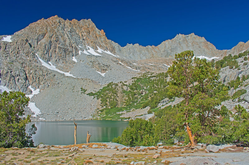 Midnight Lake with Mt. Darwin on the right side