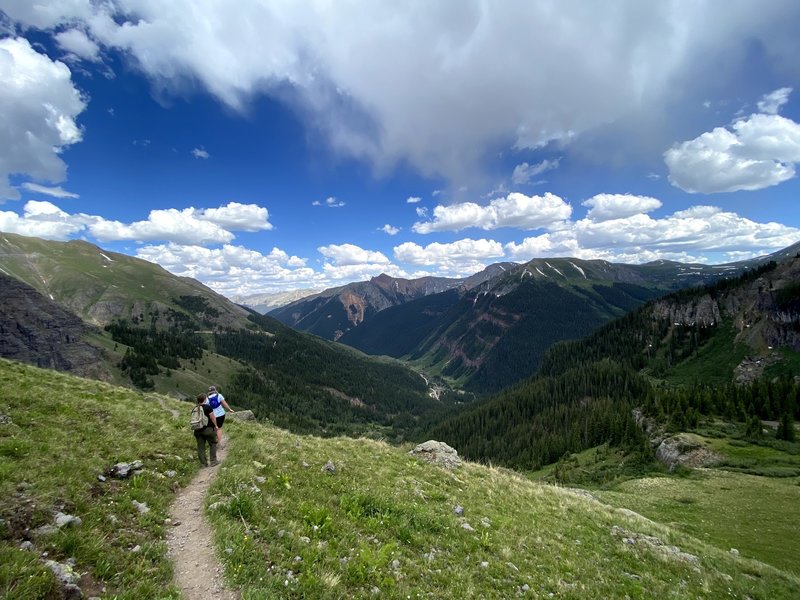 The Trail heading down from Island Lake