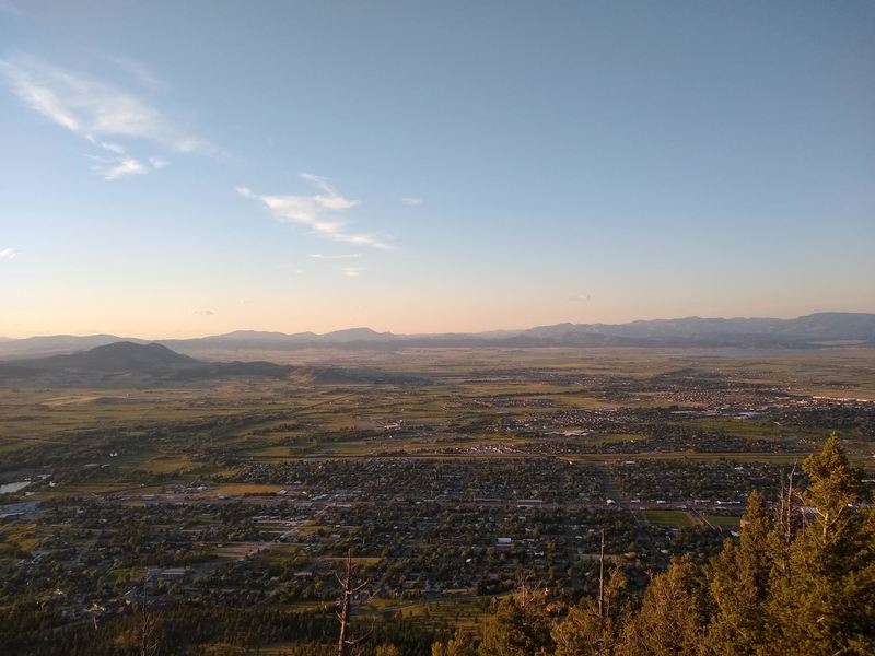 False summit view of the city