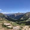 View looking back at the Ice Lakes Trail in mid-July