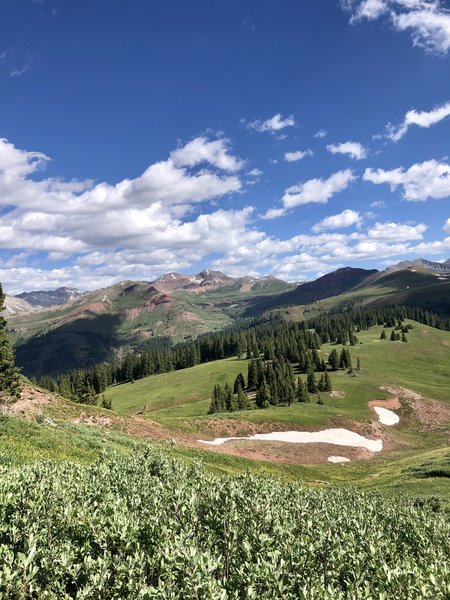 View looking at adjacent mountain range next to Engineer Mountain