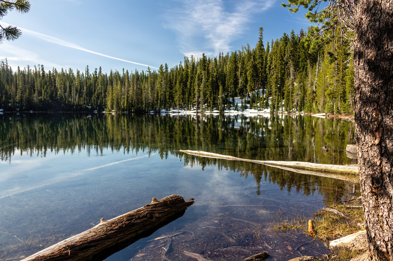 The last snow on Echo Lake