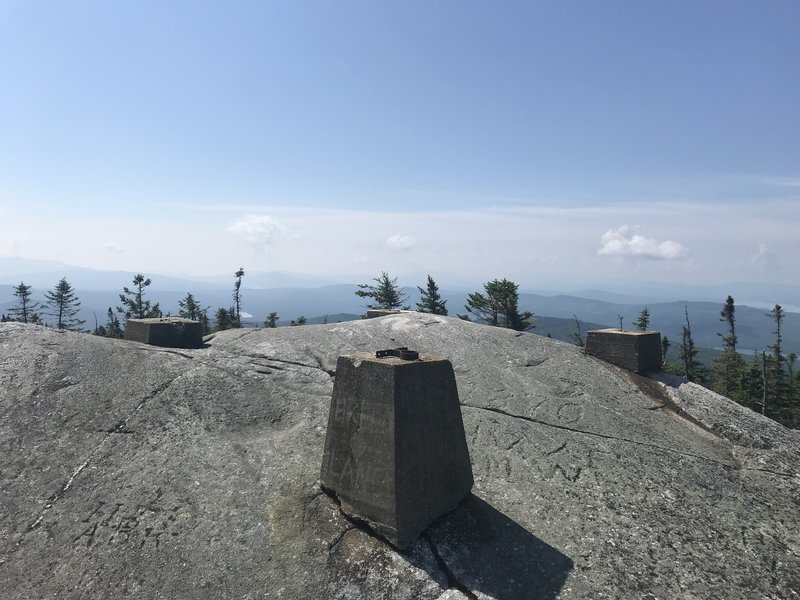 The foundation of the old fire tower