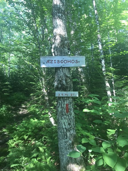 Sign near the trailhead