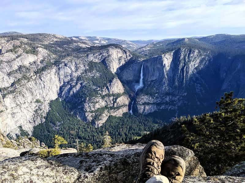 Yosemite Falls from across the valley.