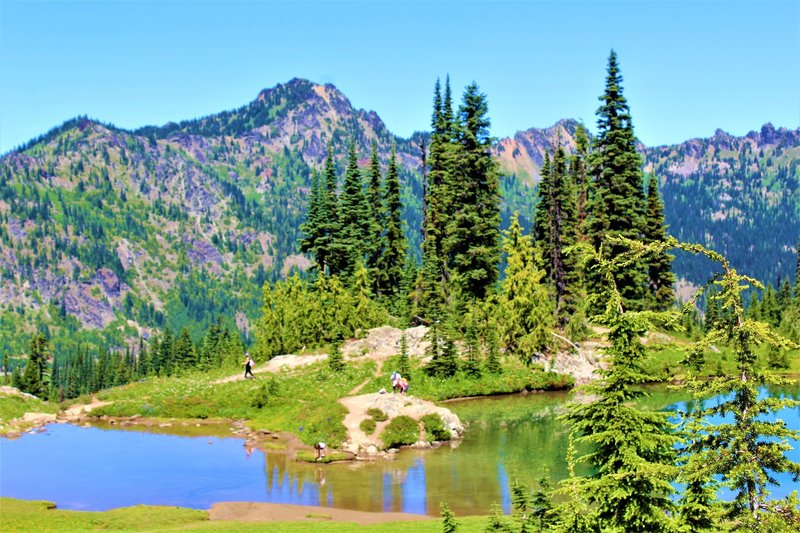 Small Lake on Chinook Pass PCT