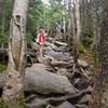 No Conservation Corps switchbacks along these trails. It's up and down big rock virtually the entire route.