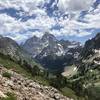 View coming down Paintbrush divide.