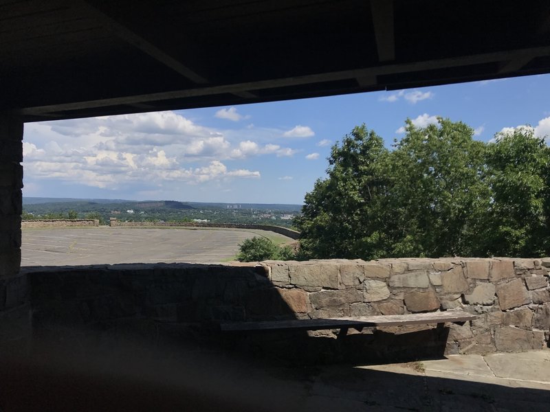 View from the South Overlook picnic shelter.