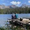 A natural "dock" at Lost Lake