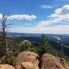 View of Catamount Reservoir from the top of Raspberry Mountain.