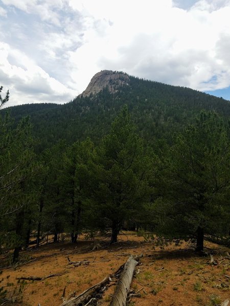 Nice view of outcropping from the trail.