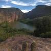 View from the end of the Gates of Lodore Trail.