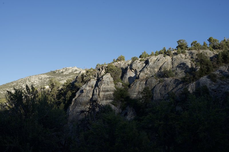 The Grey Cliffs that the campground takes its name from.