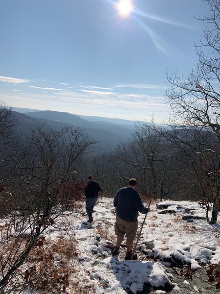 Coming down from Cobble Mountain.