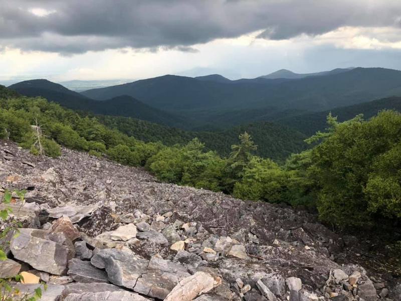 View north from Blackrock Mountain summit area.