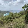 View from American factory ruins towards Cinnamon Bay.