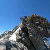 Descending Mt. Bierstadt onto the Sawtooth.