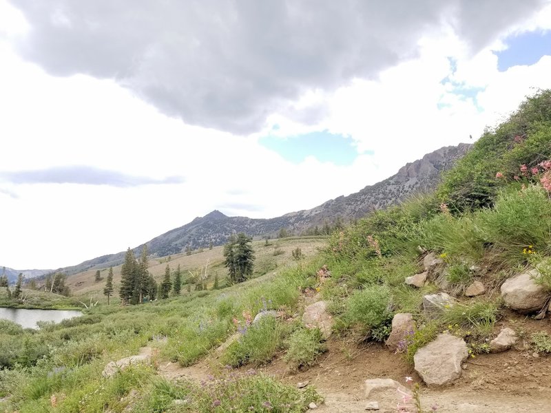 Looking back from Noble Lake.