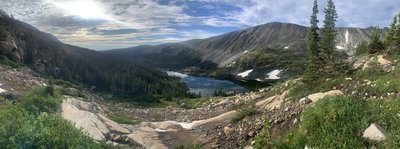 Before reaching the switchbacks