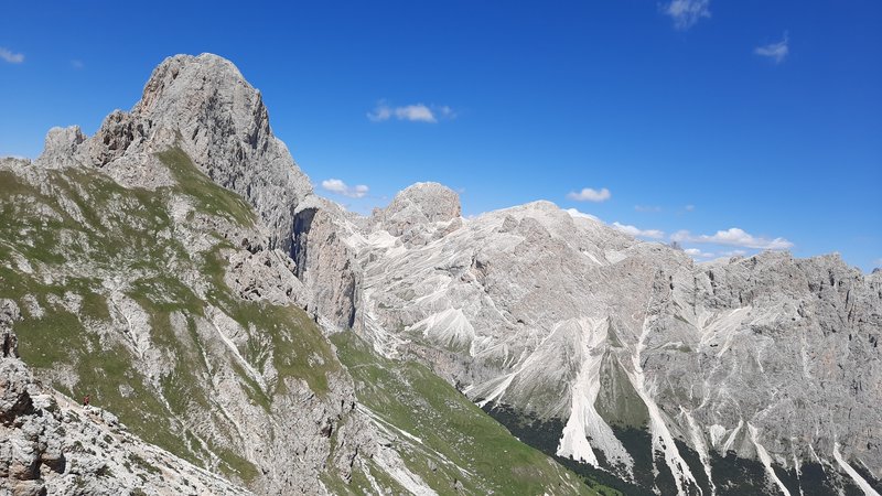 Catinaccio seen from the path.