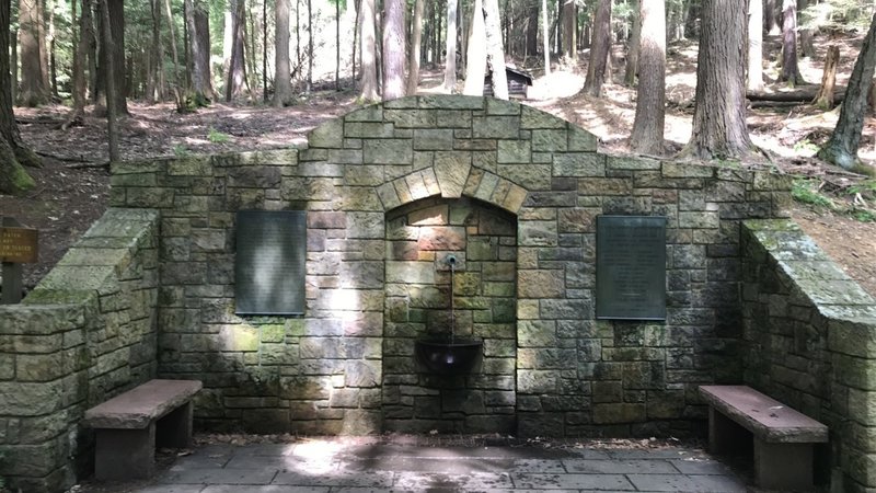 Cook Forest Memorial Fountain.