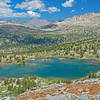 Looking across Elba Lake towards Pine Creek Pass.