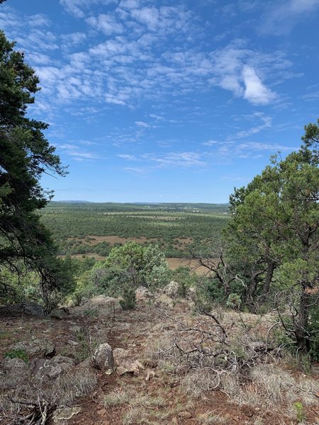 Looking southwest from the mesa towards Lakeside.