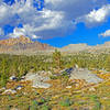 Spectacular afternoon views are better on the Golden Trout Trail compared to the Piute Trail