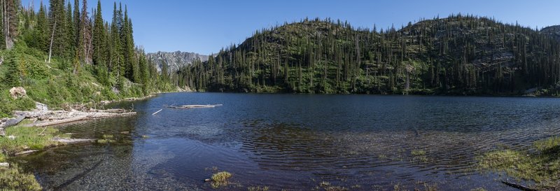 East to west view from the bank of North Kootenai Lake