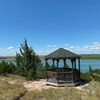 Lentzen Gazebo overlooking Cedar Point Biological Station and Lake Ogallala