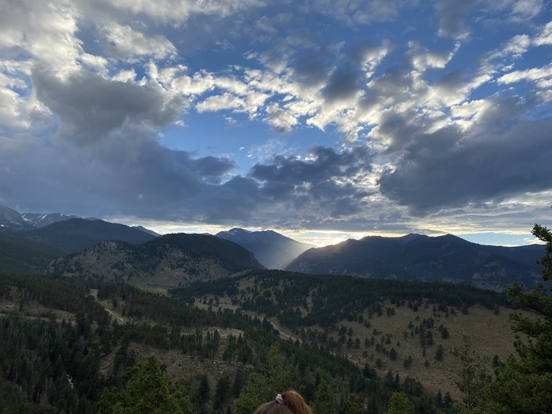 The top of Bible point near sunset