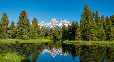 Grand Tetons from Schwabacher Landing