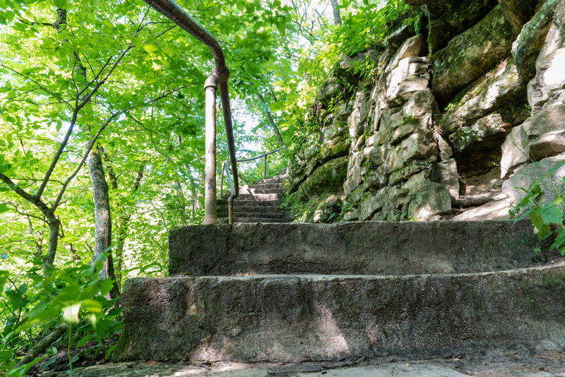 Minneopa Falls stairway.