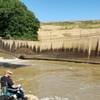 The dam spillway