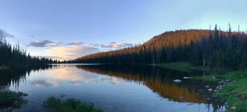 Both lakes along this trail are great places to camp for the night if you are backpacking - lots trees and flat places to set up a tent