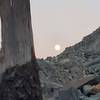 Moon rise from bivy sack - Lake Lois