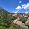 Looking west from the Lost Creek's central canyon