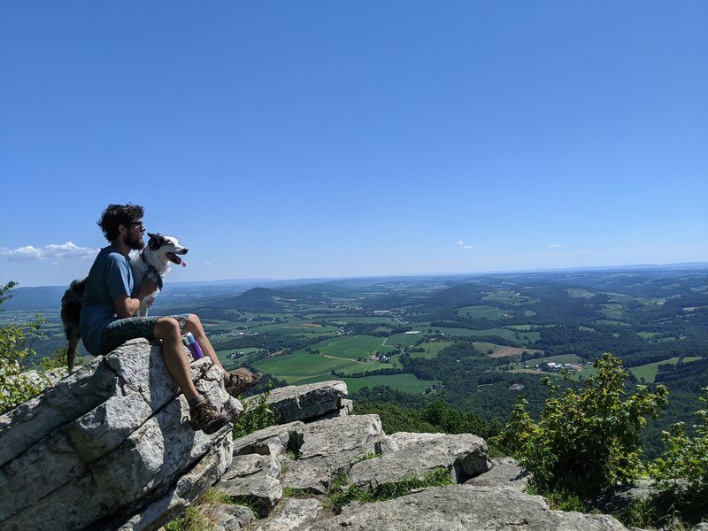 Looking out from The Pinnacle