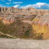 Yellow mounds overlook.