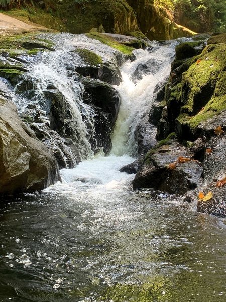 Cascade of water below Punch Bowl Falls