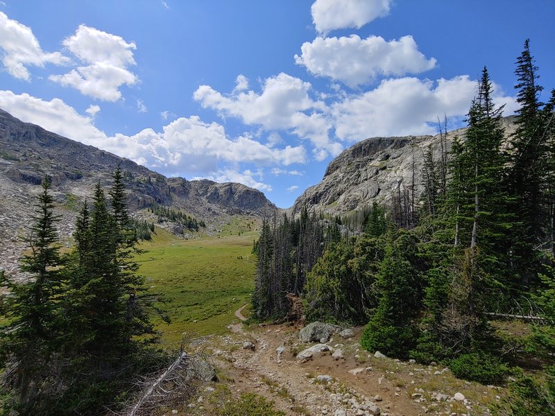 Looking at Geneva Pass from the north.