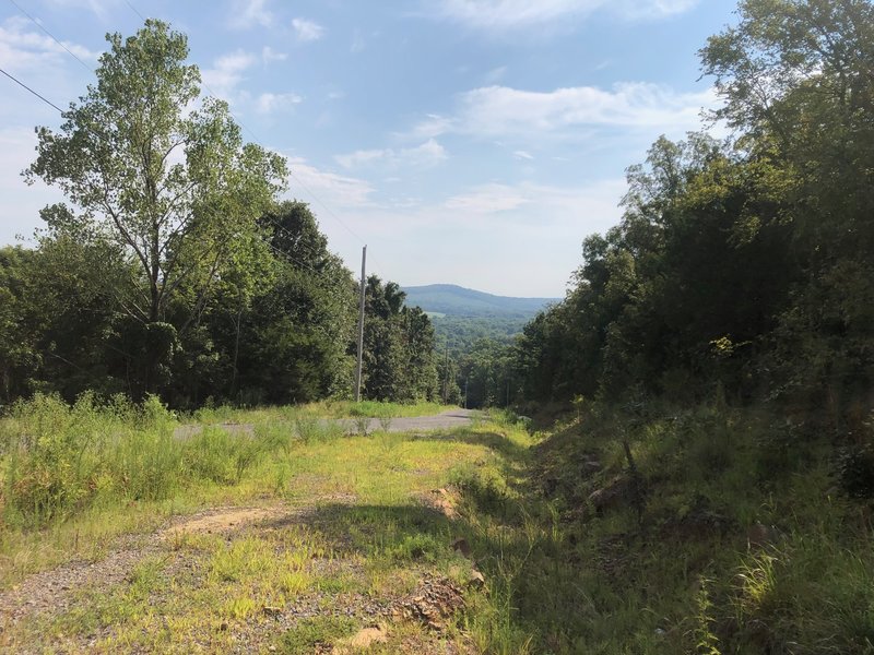 Gravel road to reservoir.