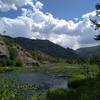 A marshy wetlands area near the mouth of Boulder Creek Canyon.