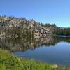 Tiny Lake Vera. Boulder Canyon Trail ends here at a trail junction with Highline Trail.