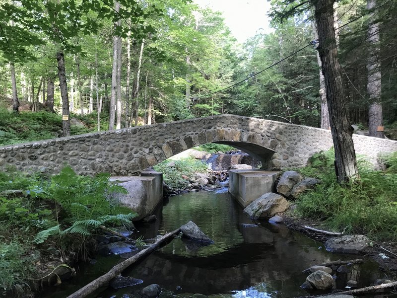 Stone Bridge at the base of Kidder Brook Trail.