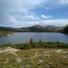 North Fork Lake looking southeast from its northwestern corner along the North Fork Lake Bypass Trail.