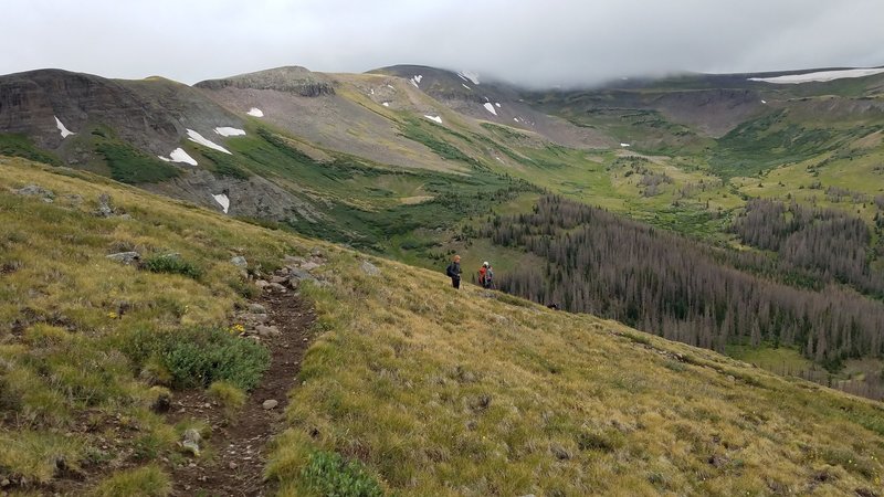 Above treeline.